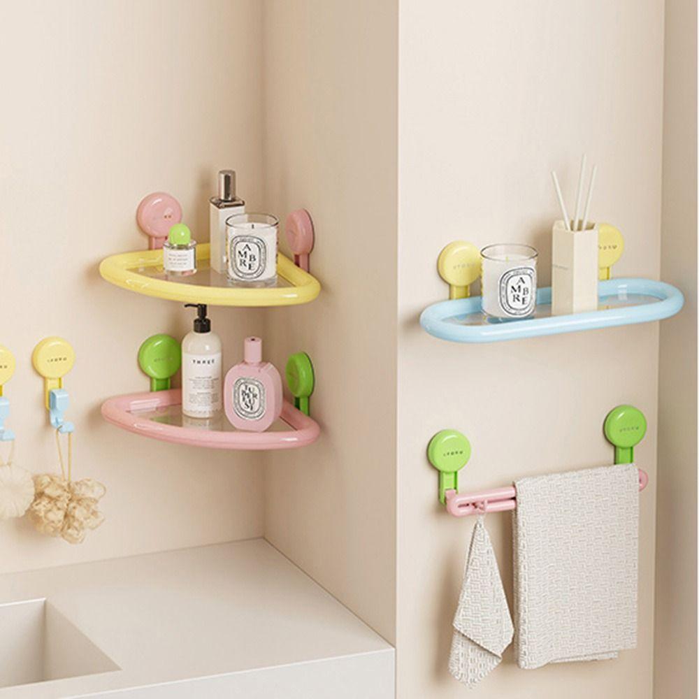 Dopamine Suction Cup Storage Shelf Free Punch Toiletries Organizer  Toilet