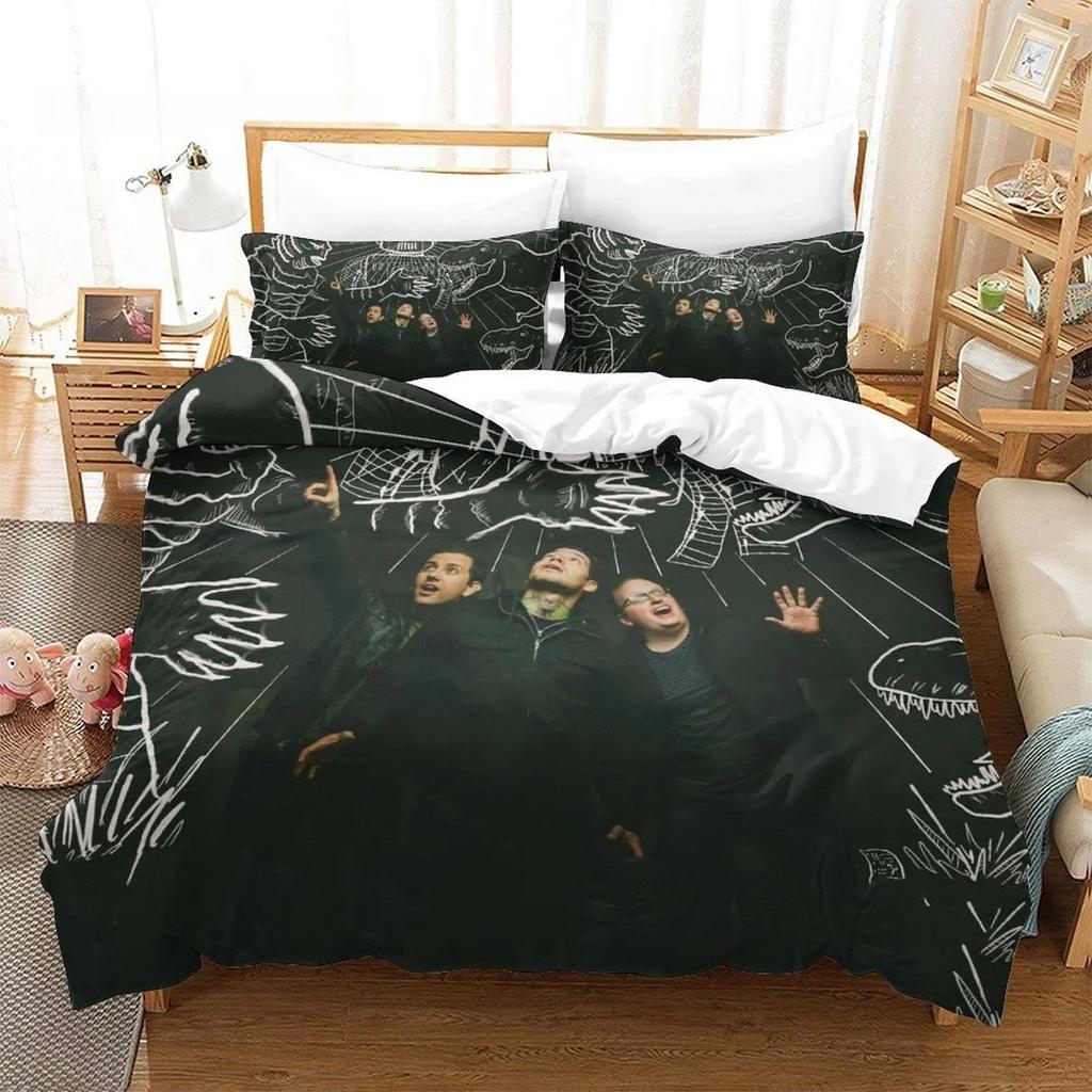 3D-printad Rockmusik Mxpx Sängkläder Set Enkel Tvåbädds Full Queen King Size Sängset Vuxen Barn Sovrum Påslakan Set Hemtextilier