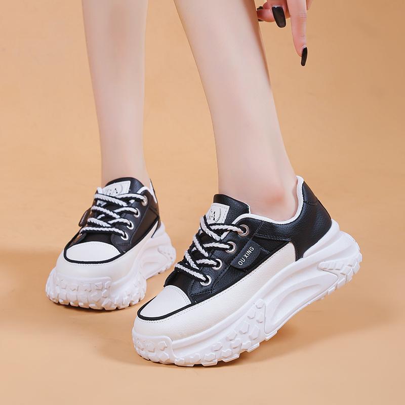 NEW Retro Women Shoes Spring Platform Shoes Casual Sneakers Versatile Fashion Designer Shoes High Quality Women Sneakers