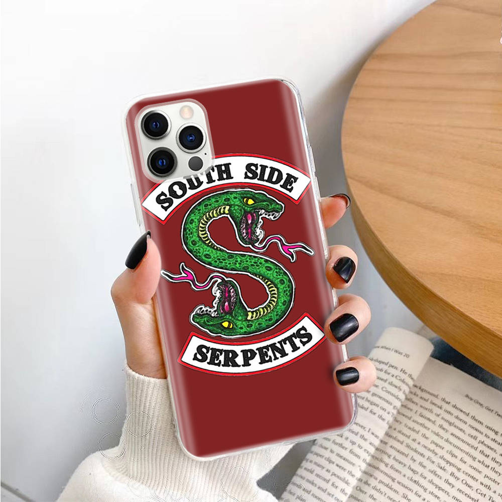 South Side Serpents TPU Case for iPhone XR 7 8 14 15 11 12 13 X XS Pro Max Xiaomi Redmi 13C Note 9 Samsung A22 S23 S24 Ultra Plus VIVO