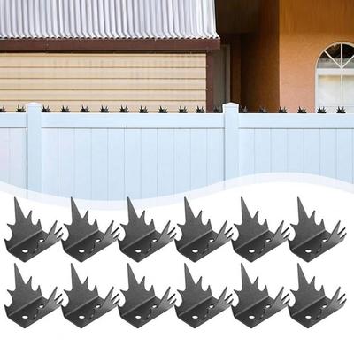 Fence Security Spikes Anti-climbing Fence Spikes Heavy Duty Metal Fence Spikes for Outdoor Security 12 Pack Anti-climb Thieves