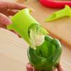 2in1 Kitchen Seed Remover Pepper Chili Bell Jalapeno Corer Seed Remover Green Pepper Chilli Cutter Corer Slicer Fruit Peeler Kitchen Utensil