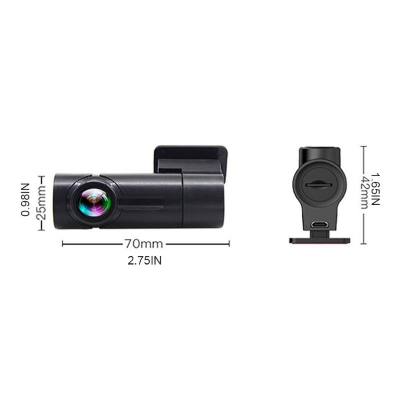 1080P 140° Wide Angle Car Rearview Video Dash Cam Recorder Camera G-Sensor Park Monitor Loop Recording Motion Detection