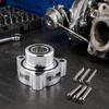 Machined Metal Turbocharger Exhaust Flange Kit with Sealing Gaskets, Bolt-On Adapter Body and 6 Screws for 1.5L 1.6L 2.0L 2.7L Engine Routine