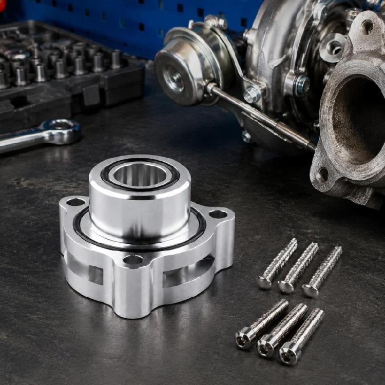 Machined Metal Turbocharger Exhaust Flange Kit with Sealing Gaskets, Bolt-On Adapter Body and 6 Screws for 1.5L 1.6L 2.0L 2.7L Engine Routine