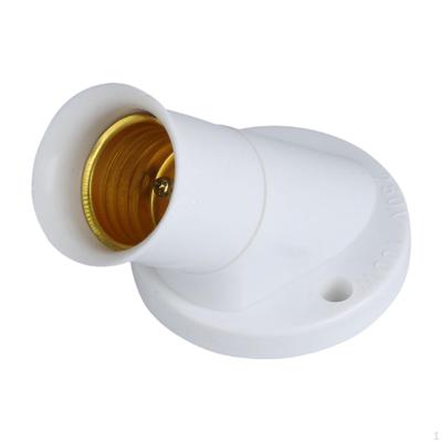 E27 Light Sockets White Replacement High Performance Professional Outlet 45 Degree Angled Sturdy for