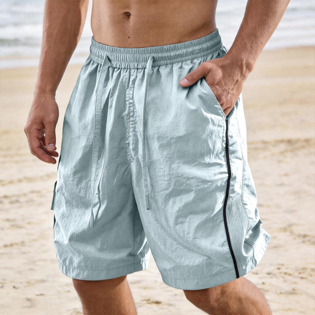 Men's Casual Quick-drying Shorts, Work Pants, Five-pocket Pants, Outerwear , Athletic Straight-leg Pants, Beach Pants
