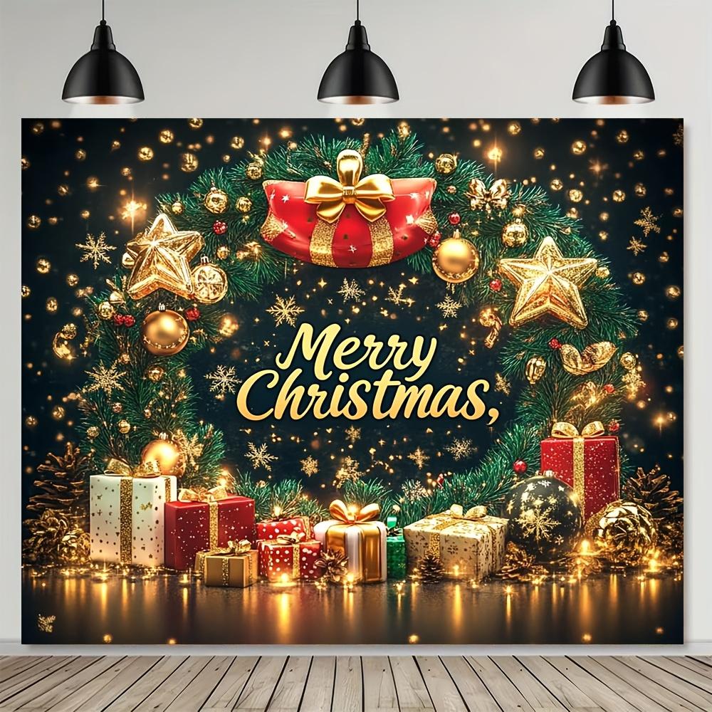 Merry Christmas and Happy New Year Background - Winter Wonderland Theme Multi Functional Decoration for Festivals Etc