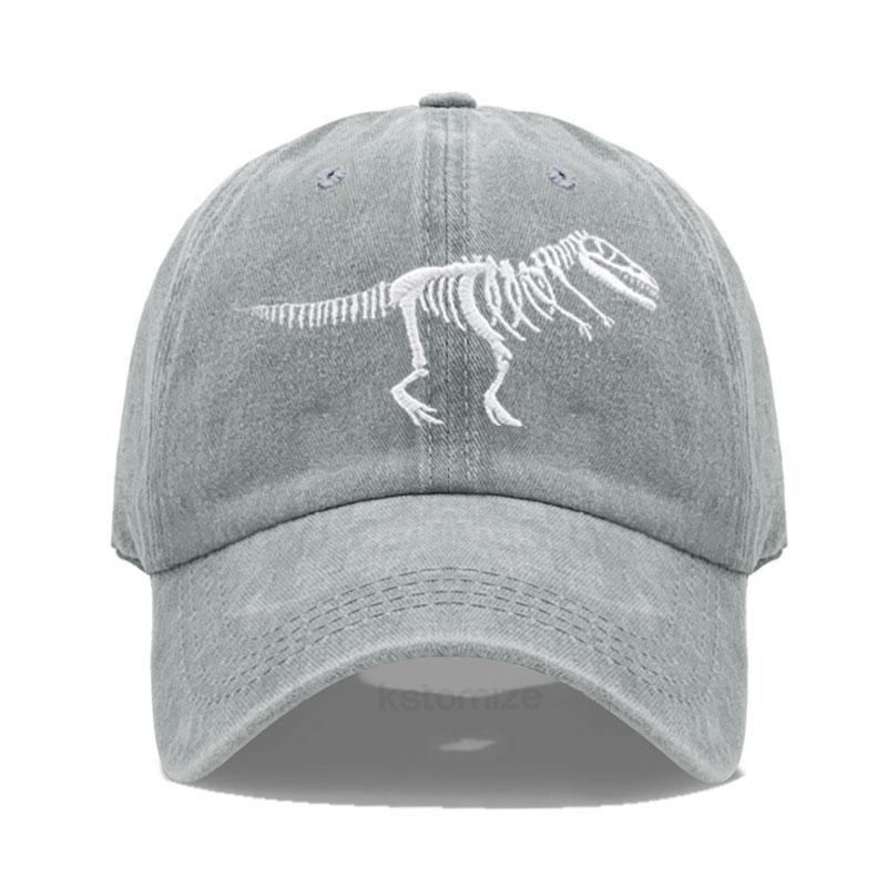 Cotton Baseball Cap for Men Women Unisex Embroidery Dinosaur Tyrannosaurus Rex Dad Hat Protection Outdoor Sports Golf Caps