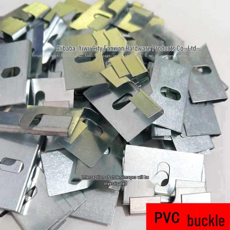PVC Buckle Clip for Wood-Plastic Bamboo Ceiling Panels