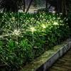 150 LED Solar-Gartenleuchten für den Außenbereich, Solar-Feuerwerk, Solarleuchten, Kupferdraht, Pfahl, Landschaftsbeleuchtung für Weg, Hinterhof, Weihnachtsdekoration