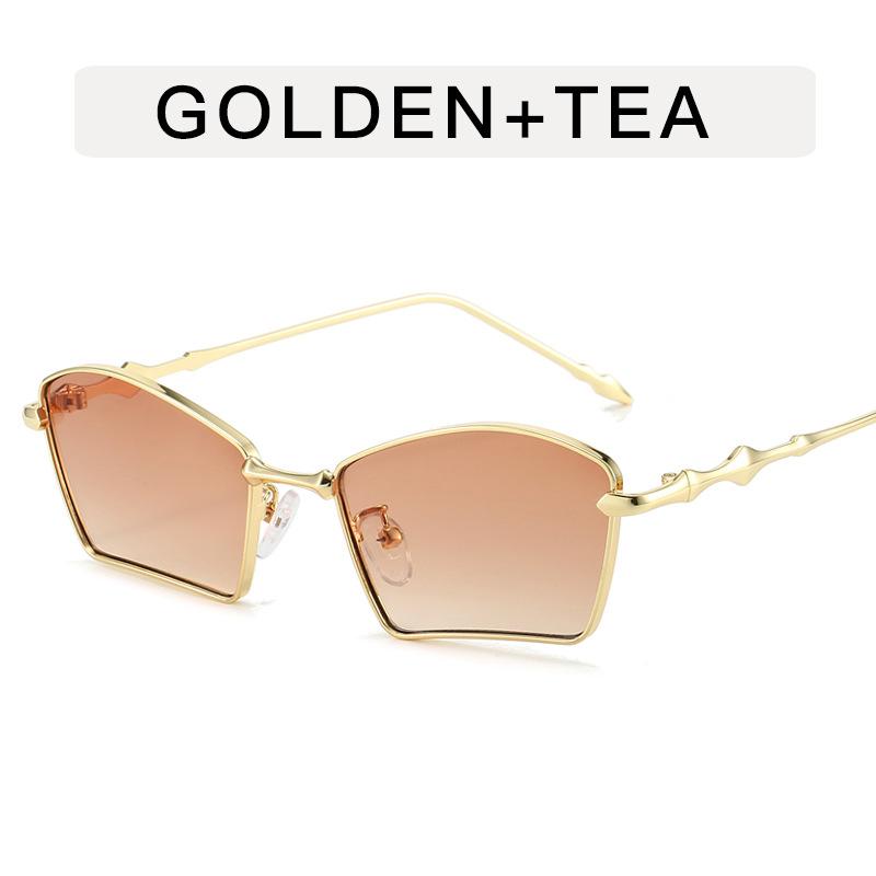 Korean Stylish Men's Sun Glasses Irregular Shape Anti-reflective Women's Sunglasses High Quality Sun Glasses Women