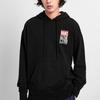 Vans Logo Print Pullover Hoodie Men Tops Black VN0A4ML3BLK
