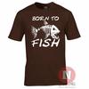 Born To Fish TShirt Angling Carp Fly Sea Fishing Rod For Birthdays Fathers Day