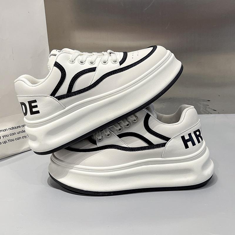 

Beige commuter heightened platform white shoes women s 2025 new popular summer versatile lightweight sports board shoes 35