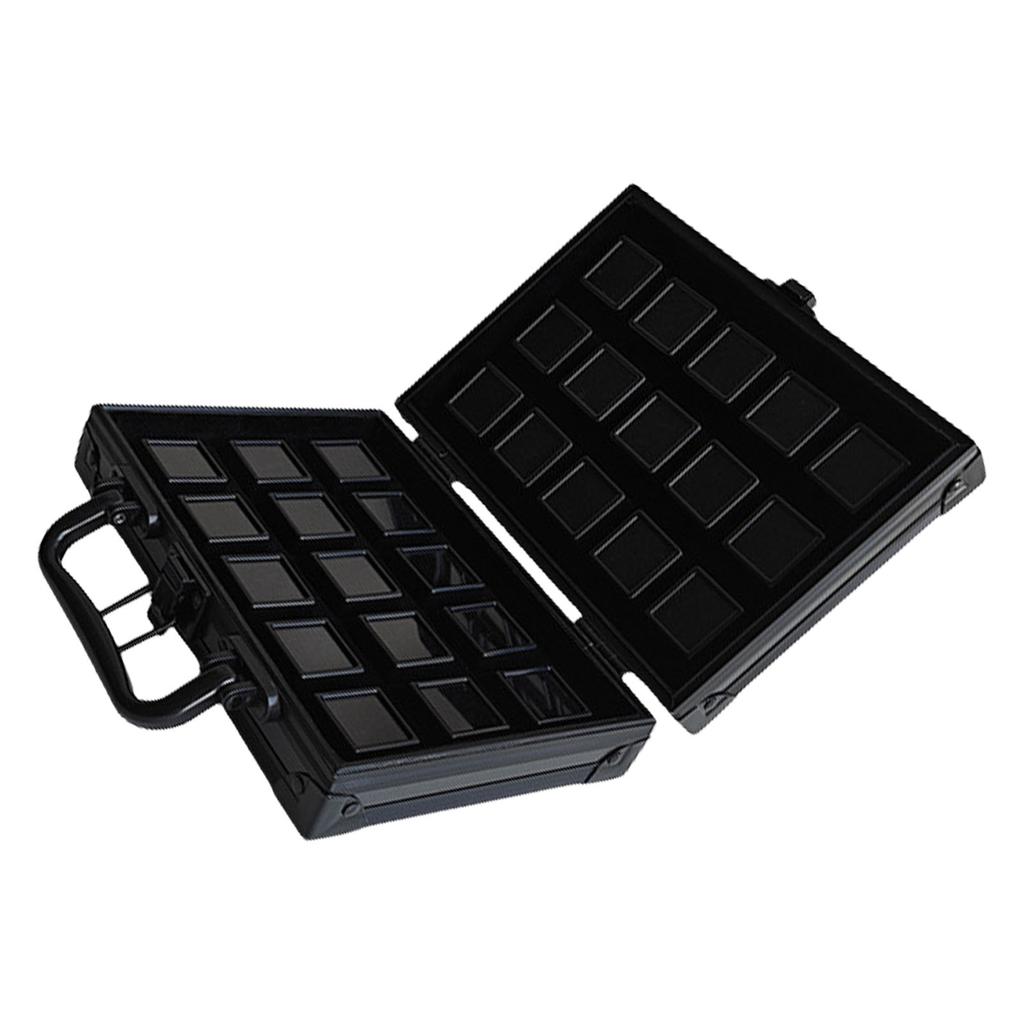 Praktischer Aluminium-Edelstein-Aufbewahrungskoffer mit Schaumstoffeinlage für sicheren Schmuckschutz und Reisekomfort