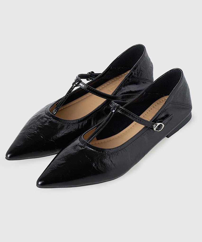 Kissa Increena Pointed Toe Mary Jane Flats P512020