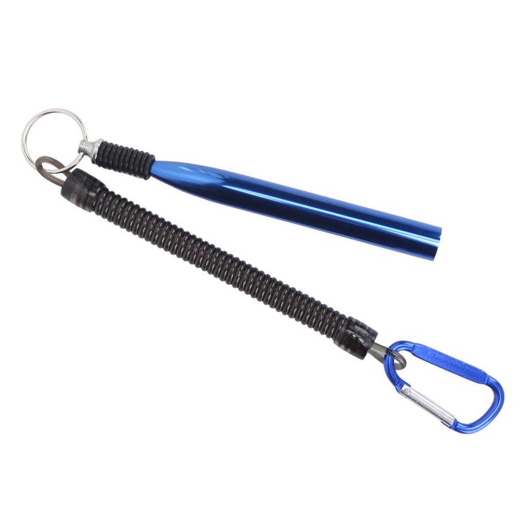 Aluminium Alloy Soft Baits Fishing Accessories Wacky Worm Rig Tool with 100 O RingsBlue