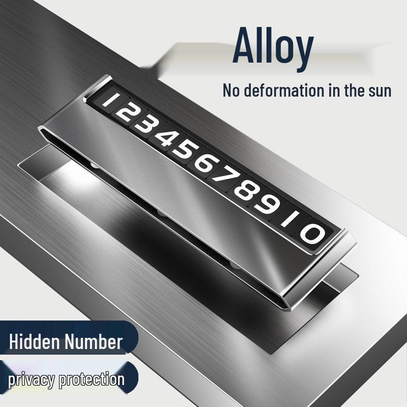 Creative Luminous Temporary Car Parking Sign with Movable Phone Code and Numbers