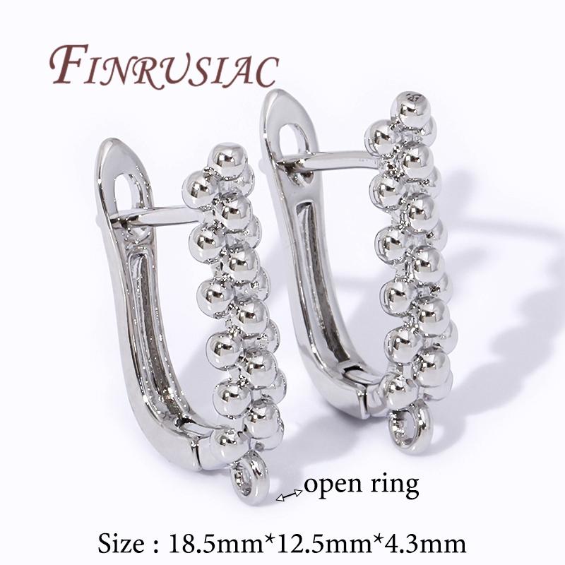 Multi Styles 18K Gold Plated Earwires Fasteners Earring Hooks Clasps Accessories For DIY Women's Anti-Allergy Earrings Making