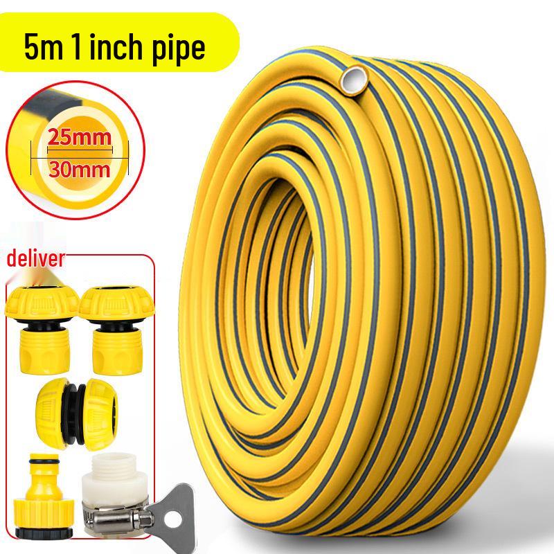 

Желтый ПВХ 1-дюймовый шланг высокого давления для полива и мойки автомобилей