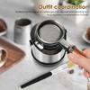 Coffee Ground Knock Box Stainless Steel Espresso Knock Box with Cleaning Brush Non Slip Beveled Coffee Ground Bin