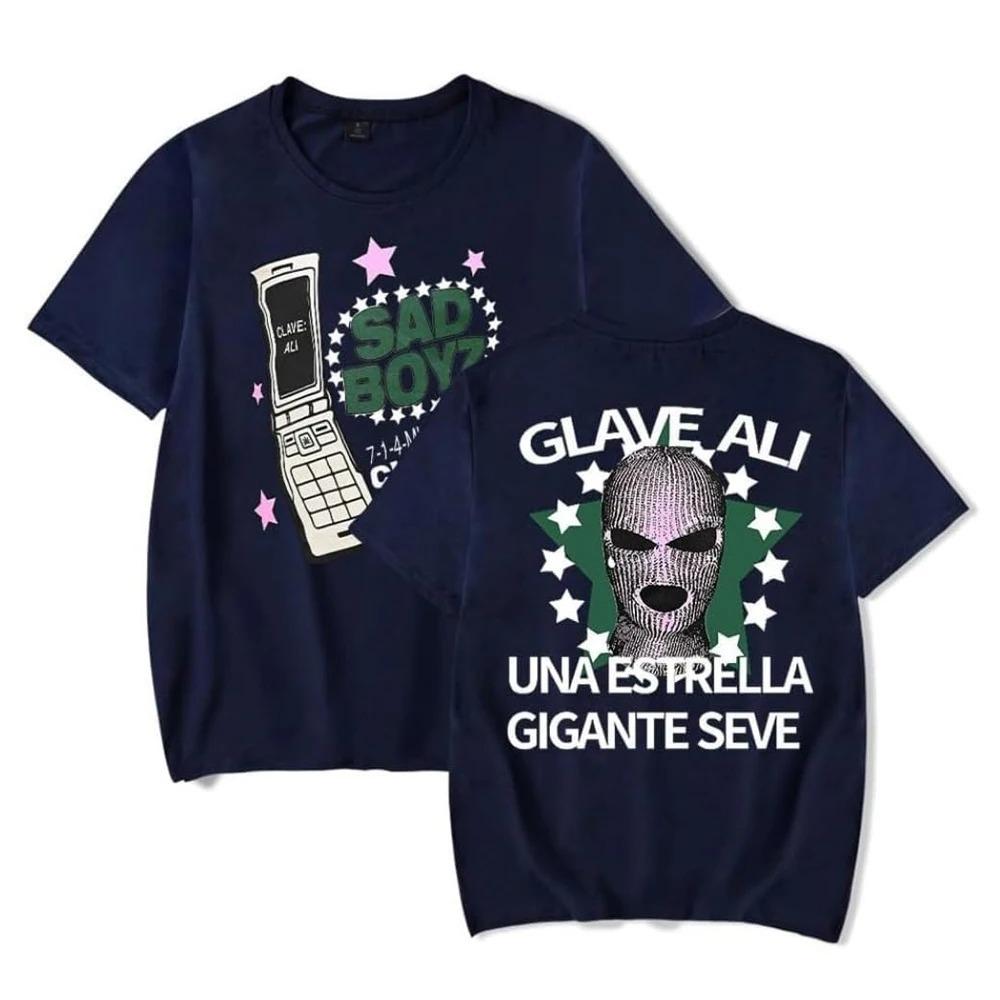 Junior H Clave Ali T-Shirt Sad Boyz Tour Merch Women Men Summer Short Sleeve Tshirt Casual Fashion Tee