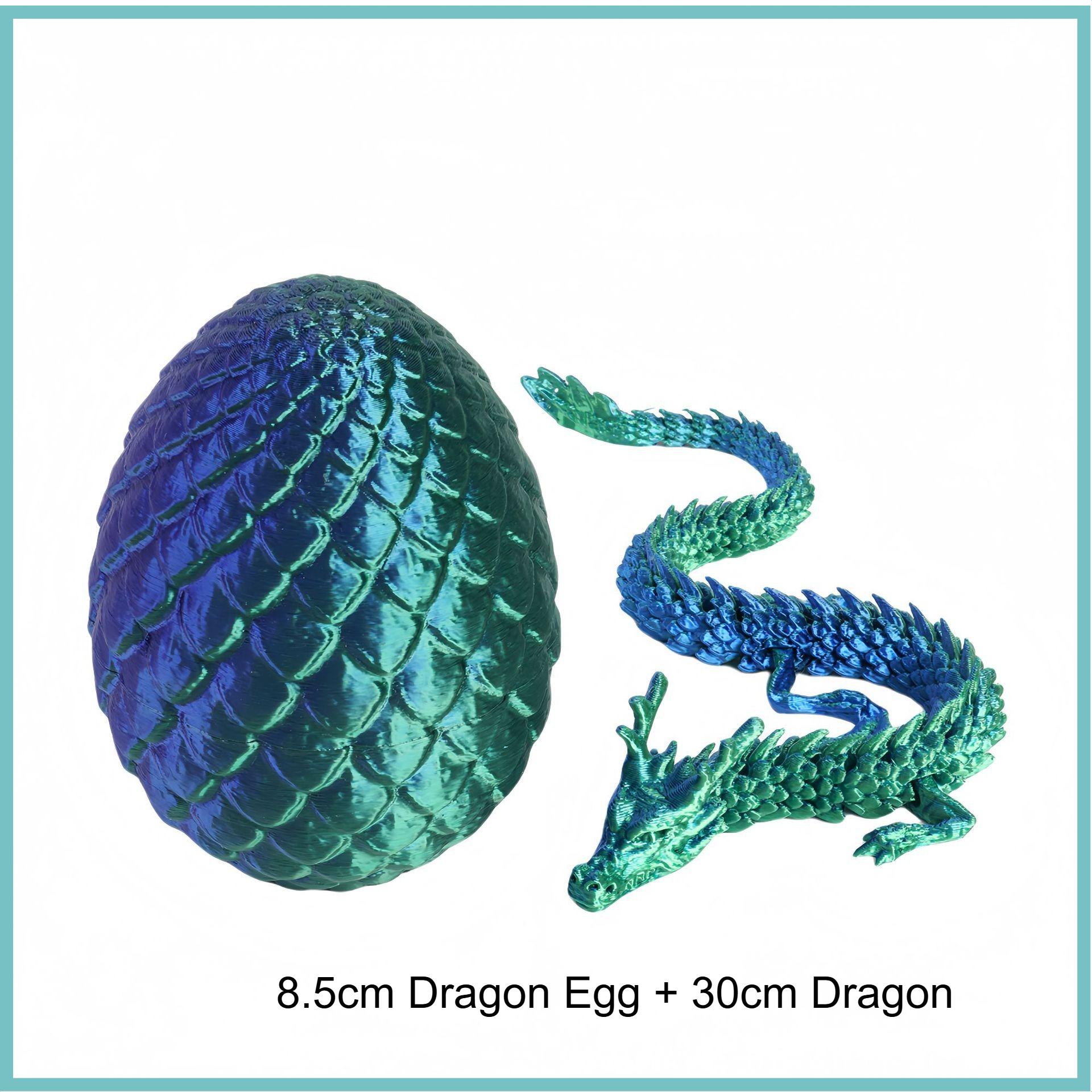 

3D Mini Chinese Dragon Surprise Egg Movable Joint Tabletop Decoration Collectible Gifts And Toys Home Dragon Articulated морская волна