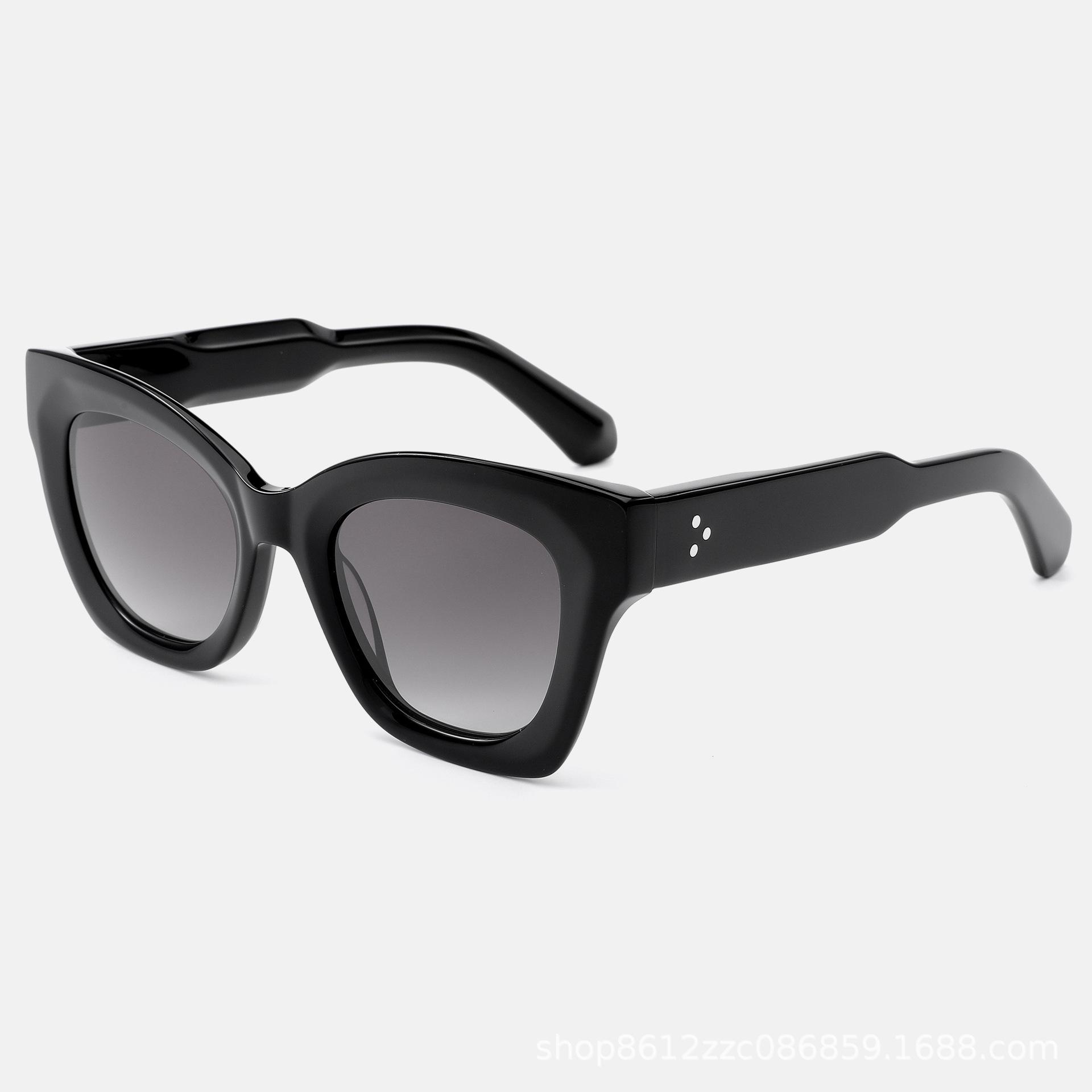 

Fashion Vintage Men Sunglasses High-quality Handmade Acetate Outdoor Sports UV400 Women Sunglasses Support Prescription Lenses as picture