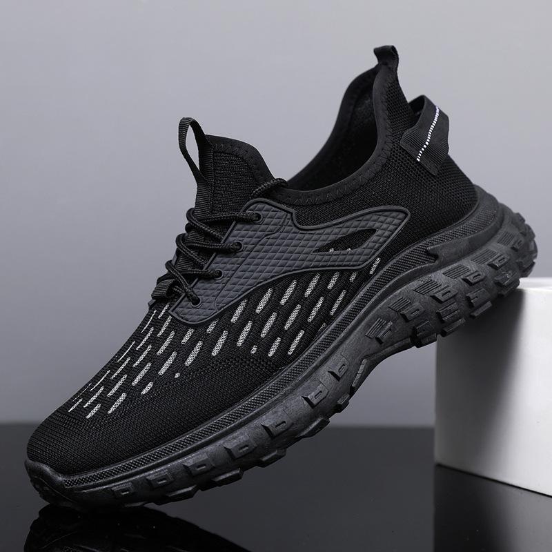 New shoes fly-woven mesh running shoes breathable casual sports shoes student shoes large size