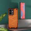 KEYSION Shockproof Armor Case for OPPO Reno13 F 5G Soft Silicone+PC Transparent Honeycomb Phone Back Cover for PPO Reno 13 F 4G