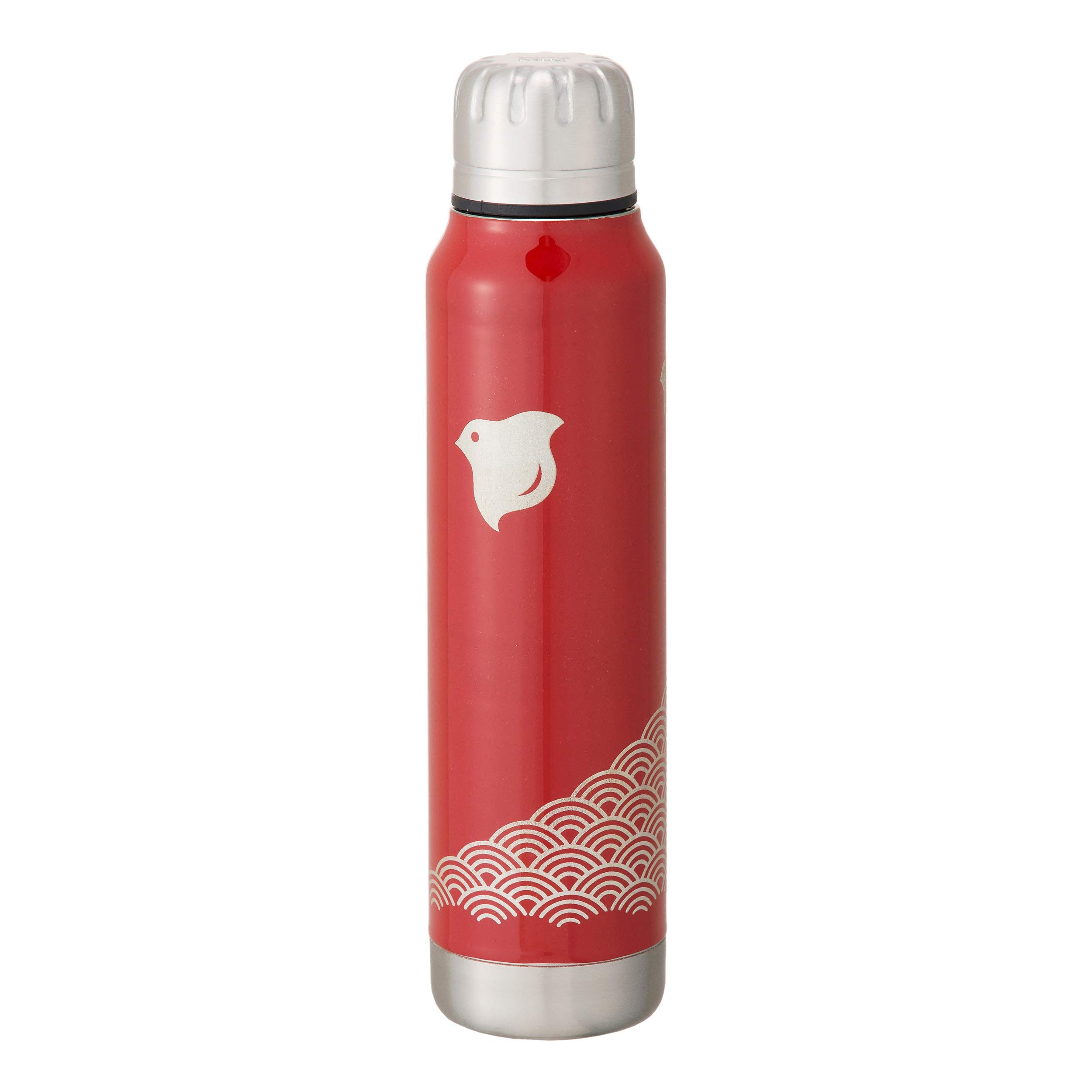 

THERMO MUG Stainless Steel Bottle Wave Chidori Vermilion 300ml URUSHI UMBRELLA BOTTLE [Lacquer] UM-UB
