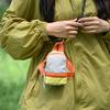 Color-blocked Mini Backpack Coin Purse Colorful Canvas Coin Bag Earphone Storage Bag  Daily