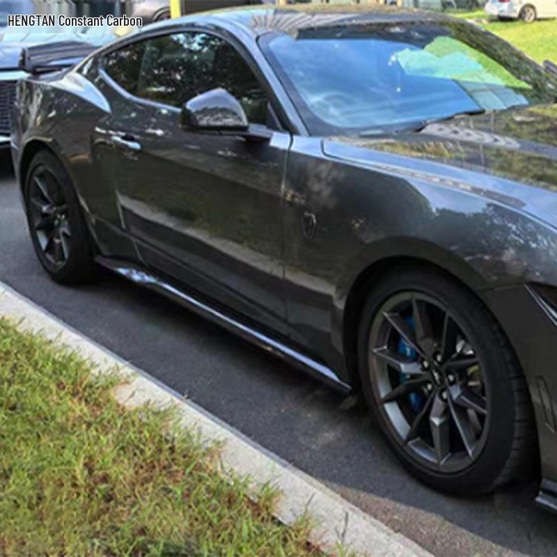 Carbon Fiber Side Skirts for 2024+ Ford Mustang