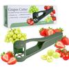 Coupe-raisin multifonction - RANJI - Multifonction - Coupe en quartiers - Pour raisins, tomates cerises, fraises - Vert