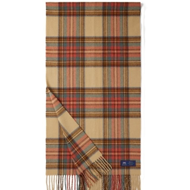 

ABRAHAM MOON Шарф-шаль из мериносовой шерсти 50 см - Античный Дресс Стюарт FREE