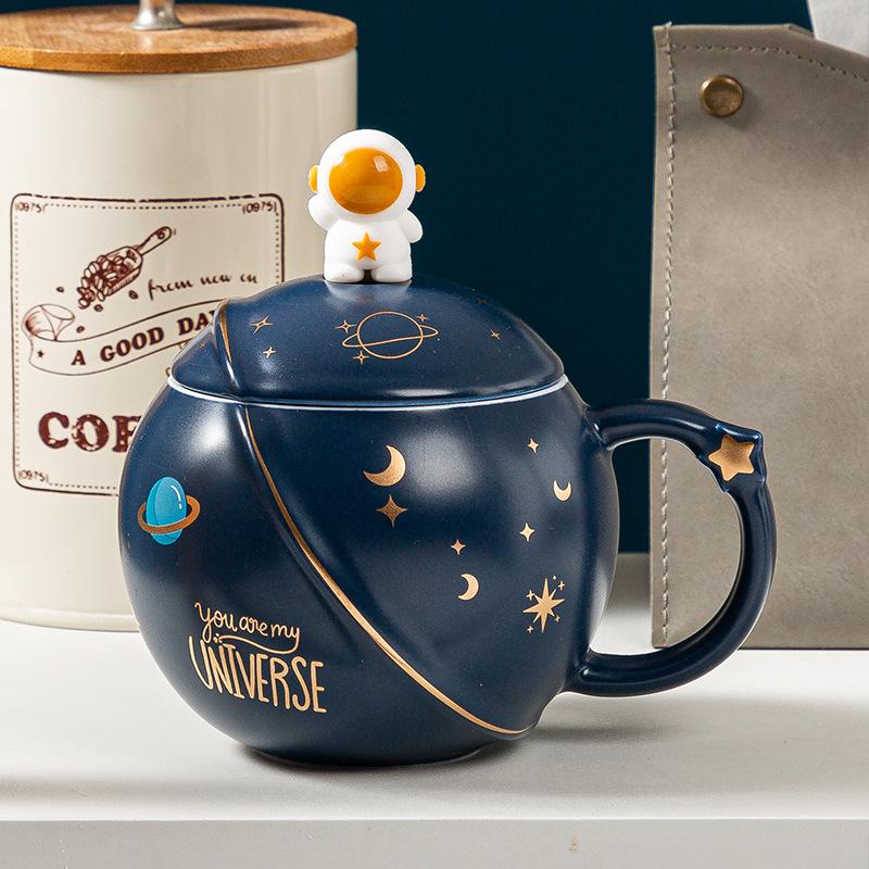 Astronaut Keramiktasse Planet Tasse Kreative Personalisierte Wasser Tasse Souvenir Geschenk Tasse Kaffeetasse