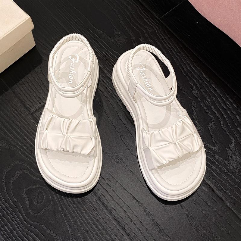 

Beach shoes fairy small versatile new 2025 summer wear thick-soled versatile casual height increase lightweight sandals 34
