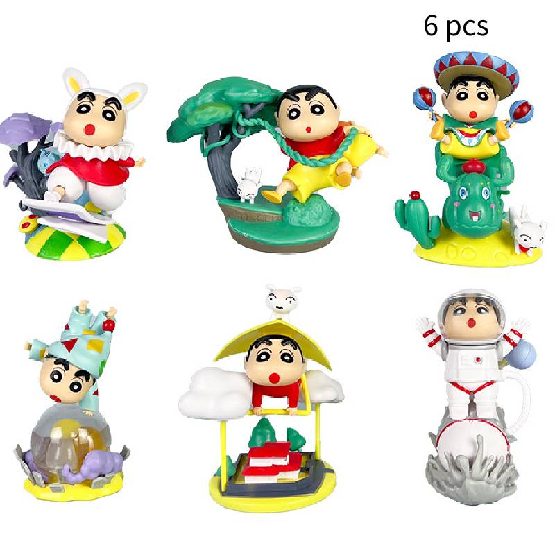 

Crayon Shin Chan Figurine Adventure Theme Model Toy Pvc Display Decor Gift Doll