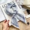 Spring and Autumn thin flight attendant occupation small scarf headscarf small square scarf female foreign style literary Korean versatile cartoon sil
