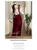 Adjustable Drawstring Maternity Overalls Set with Bubble Sleeve Top for Fall & Winter