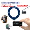 SI4732 0.5-108 МГц Портативне радіо LSB USB AM FM Кишенькове міні-радіо 1,9-дюймовий IPS-екран HF SW MW VHF Радіо з 2 шт. антени