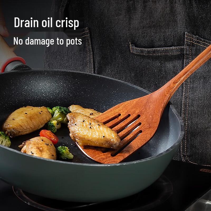 Meichu Ebony Wood Non-stick Frying Spatula