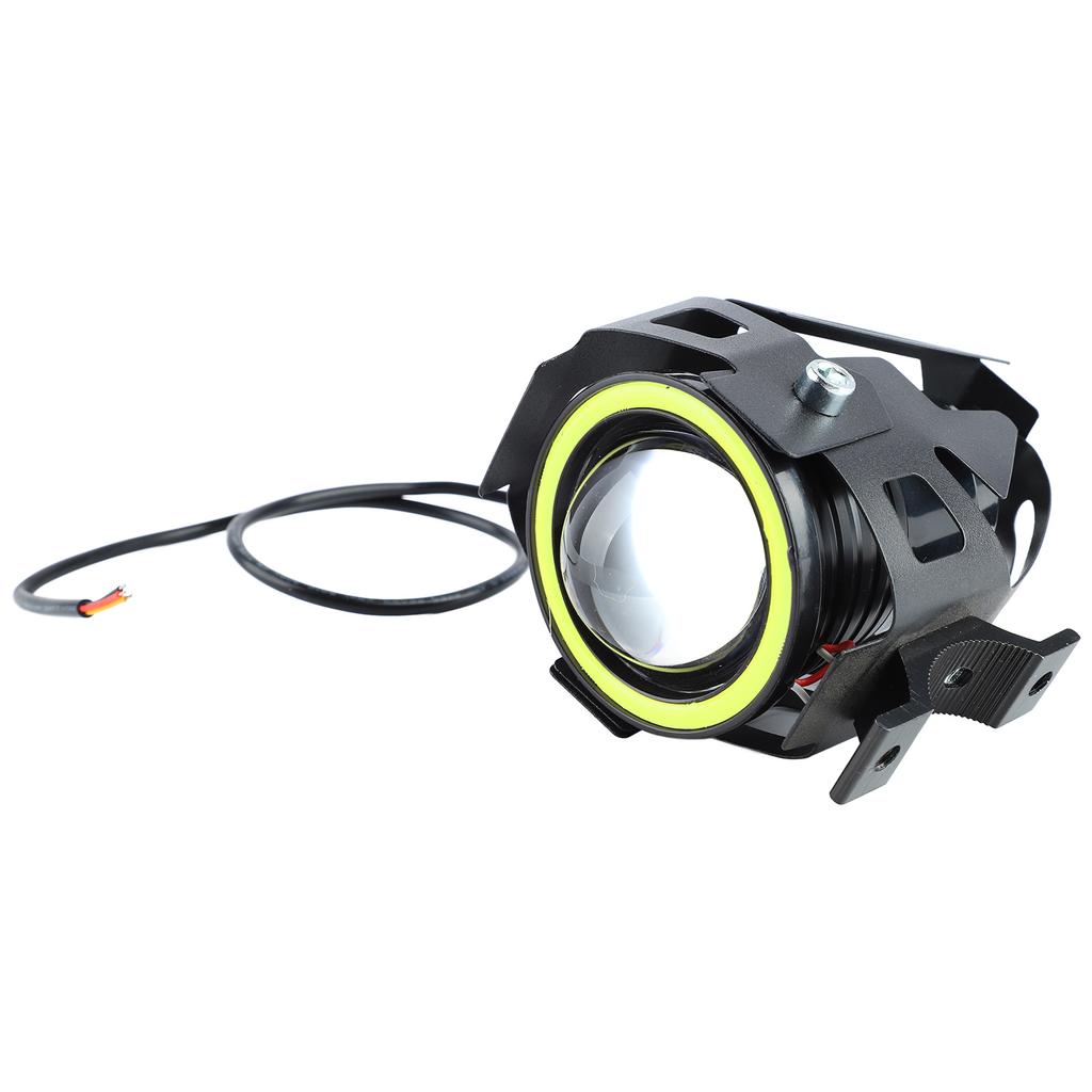 Motorcycle Headlight 4 Lighting Modes Unique Aperture 12 to 60V Shockproof Front LED Spotlights for Motorbike