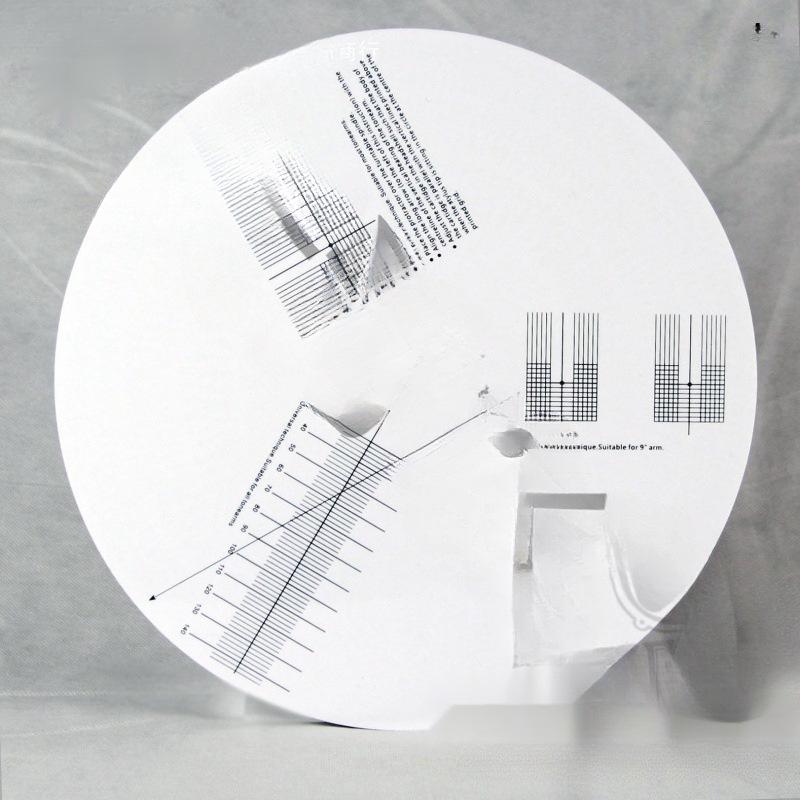 Turntable Vinyl Record Speedometer & Stylus Angle Calibration Disc with Distance Detection Earrings.
