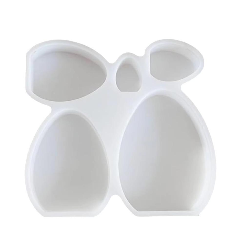 Cartoon Eggs Shape Candle Molds Handmade Drop Glue Plaster Mold  Home Table Decor