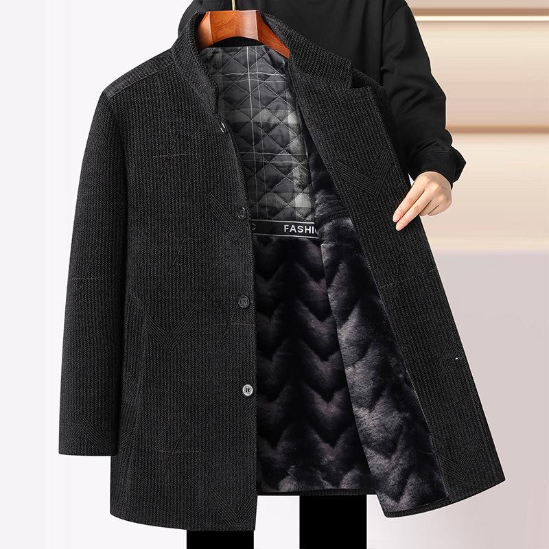 Men's Chenille Wool Jacket: Casual, Plush, and Thickened for Autumn/Winter