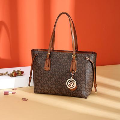 Premium Sense Large Capacity Tote Bag Women's Big Bag Autumn New Retro Portable Shoulder Bag Mother Bag