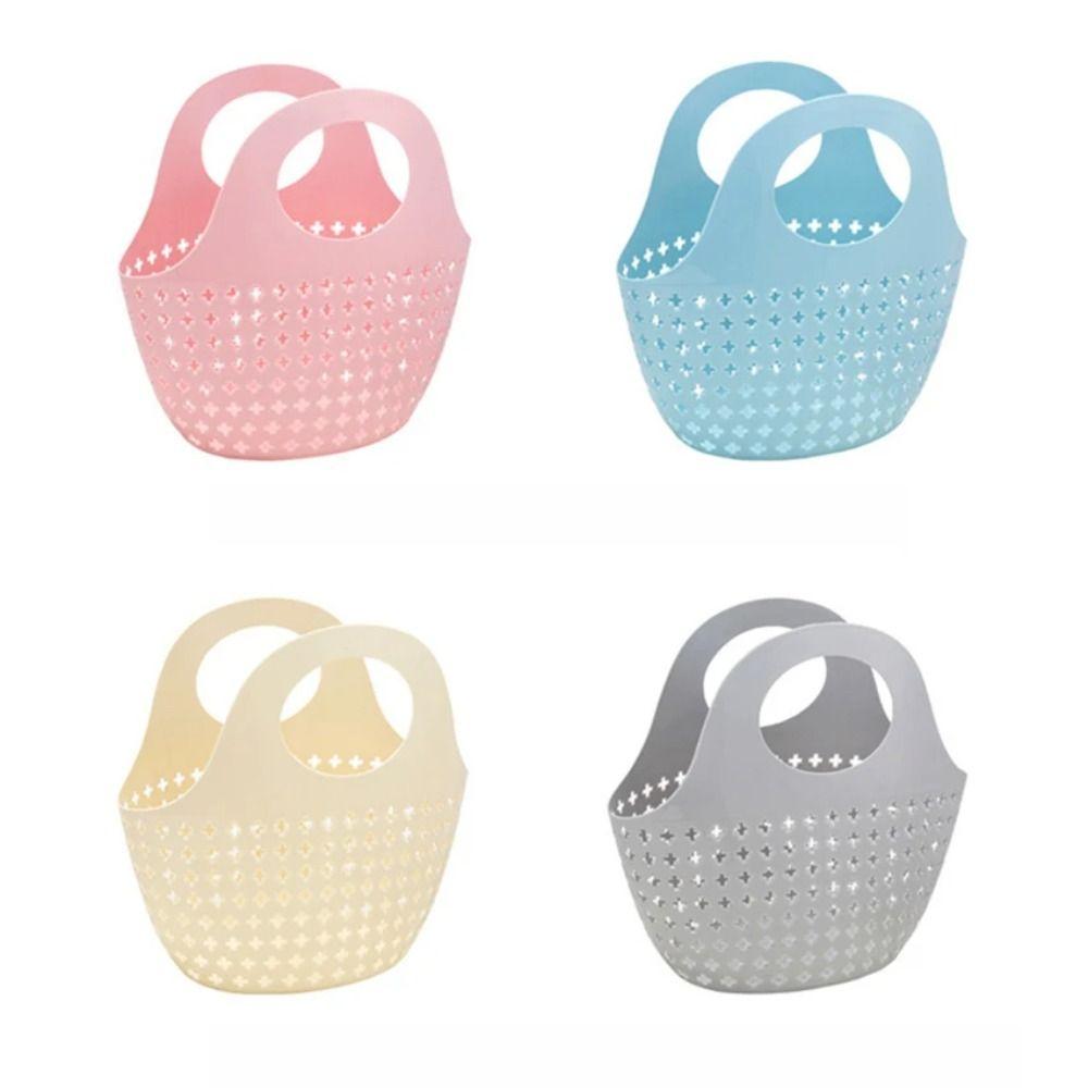 Mesh Bath Basket Plastic Wash Storage Basket Shopping Basket Shower Basket  Shampoo