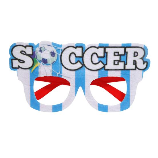 Voetbalfan Brillen Voetbalwedstrijd Voetbal Brillen Fotohokje Props Feest Brillen voor Voetbal Thema Verjaardagen Sportfeesten